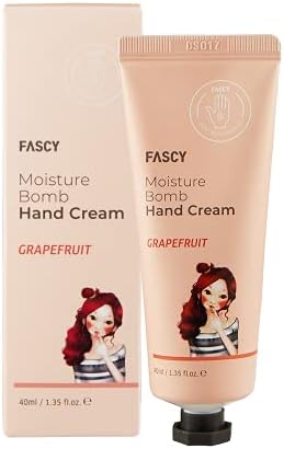 FASCY Scented Moisturizing Hand Cream Grapefruit, Anti-Wrinkle Hand Cream, Travel Size Moisturizing Lotion, Hand Cream For Dry Cracked Hands, Hand Moisturizing Lotion 1 Set | 1.4floz