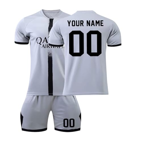 Camiseta de Fútbol de París Hombres Casa/Visitante,Niño y Adulto Equipación de fútbol Ropa de Futbol Personalizadas Nombre y Número Regalo de Fútbol