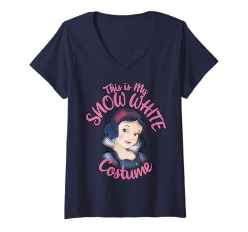 T-shirt col V Blanche-Neige Disney pour fête Halloween entre amis