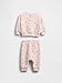 GAP Unisex Baby Quilted Two-Piece Set Barely Pink 3-6M