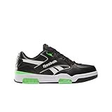 Reebok Unisex BB4500 DMX Sneaker, Black/White/Solar Lime, 5.5 US Men