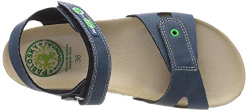 Pablosky 596520 Sandali punta aperta Bambino, Blu