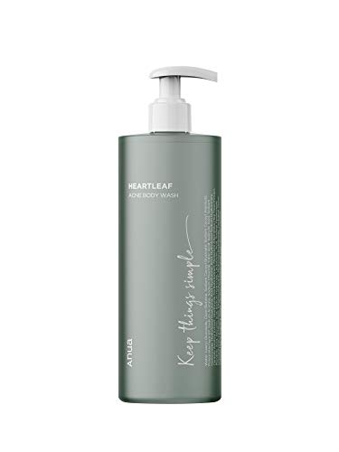 ANUA Heartleaf Acne Body Wash 16.9 Ounce, Cooling Exfoliating Hyaluronic Acid EWG Green Grade