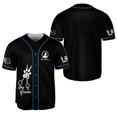 Custom Pet Grooming 3D Jersey for Men Women Lightweight Hair Repellent Shirt Personalized Dog Cat Groomer Shirts for Pet Shop BJ341