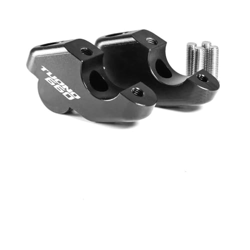 Verstellbarer Lenker Motorrad-Lenkererhöhung Für Aprilia Tuono 660 (2021) – Tuono V4 1100 RF RR Factory (2017) – Lift-Riser-Klemmenverlängerung, Drag-Bar-Adapter.(SCHWARZ2)