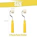 2 Pcs 4/5 inch Mini Paint Roller,Small Paint Rollers for Touch up Trim Edge or Corner,Extra Small Paint Wool Brushes Tiny Painting Tool for Window Frames Photo Frames