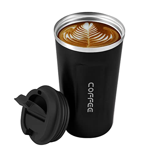 Catálogo de Termo Taza los 5 más buscados. 42 MXCOCO Taza Termo de Café de 18 oz/510 ml de Acero Inoxidable 304 con Tapa, Taza de Vacío para Bebidas de Café Frías y Calientes, Vaso Térmico para Café, para la Oficina, el...