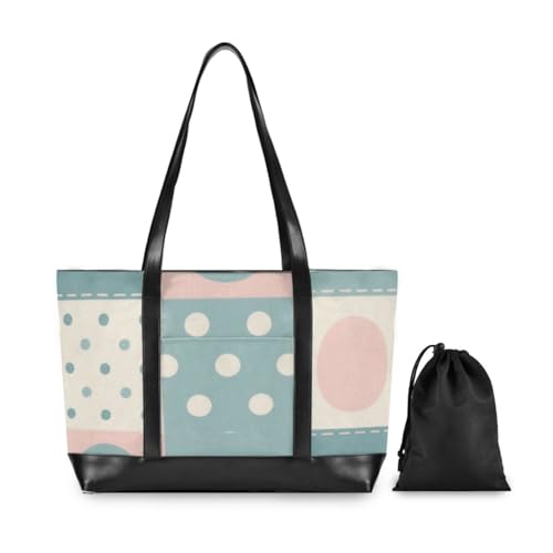 Patchwork Pattern Flowers Pastel Peach Waterproof 14 inch laptop bag with zipper work purses for nurses with bolso para laptop mujer2