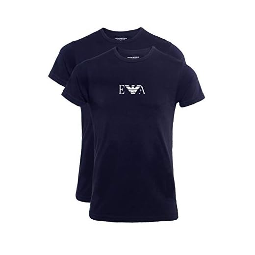 Emporio Armani Herr stickade trosor B T-shirt (paket med 2)