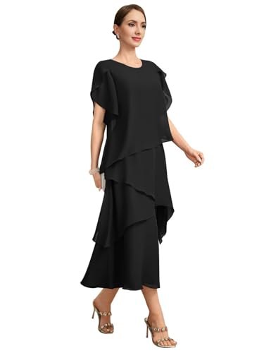 Mother of The Bride Dresses for Women 2026 Chiffon Tea