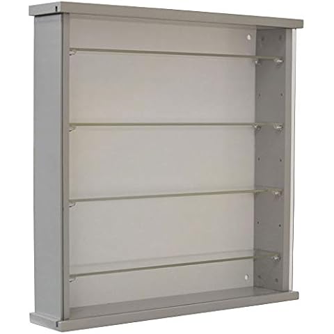 WATSONS Grey Wood Wall Display Cabinet Cover