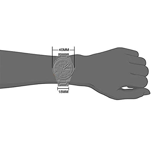 BOSCK Men's Watch, 40 mm Analogue Waterproof Business Stainless Steel Wrist Watches with Date and Day Easy to Read Anti-Scratch Fashion Watch for Men