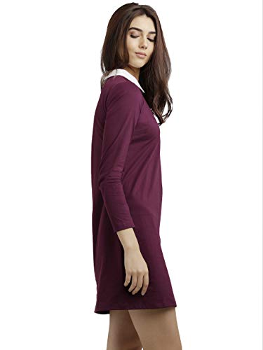 Image of Miss Chase Women's Cotton Collared Shift Dress