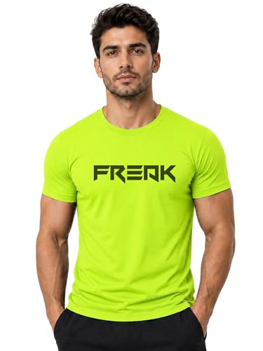 Image of 3Colours RGB Men's Gym Wear T-Shirt - Moisture-Wicking, Quick-Dry, Athletic Fit Workout Tee -Freak