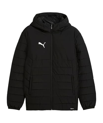 PUMA Unisex teamADDITIONS Hooded Padded Jacket Übergangsjacken, PUMA Black,