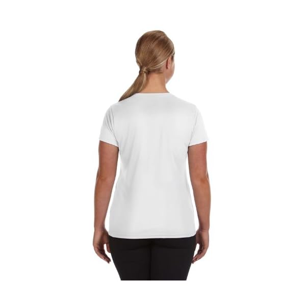 Augusta Sportswear Women's Wicking Tee Shirt, White, X-Large