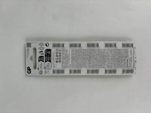 Bateria Alcalina GP Tipo Botão LR43, Cartela com 10 (186MF-C10)