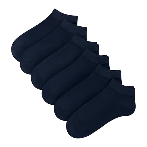 Women's Thin Low Cut Ankle Cotton Socks - 6 Pairs Lightweight Non-Slip No Show Socks, Classic Casual Running Socks