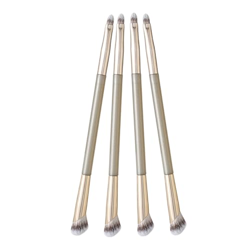 Ipetboom 4pc Set Concealer Brush for Facials Highlight Blush Eyeshadow Dual Sided Makeup Brush for Liquid Blending