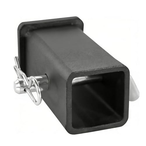 Image of Trailer Hitch Adapter 2-1 /2 inch to 2 inch Hitch Reducer Sleeve | Includes 5 /8 inch Pin & Clip, Large to Small, Fits Tractor,RV,Truck,Bike Rack & Cargo Carriers, Durable Carbon Steel Construction