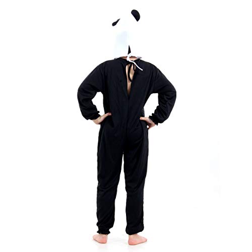 Fantasia Urso Panda Infantil Sulamericana Fantasias Preto/Branco P-3 Anos