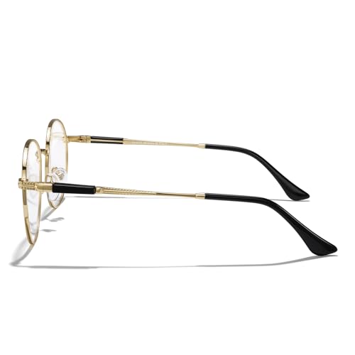 Image of Round Reading Glasses for Women Fashionable Design Reader Computer Glasses And Spring Hinges