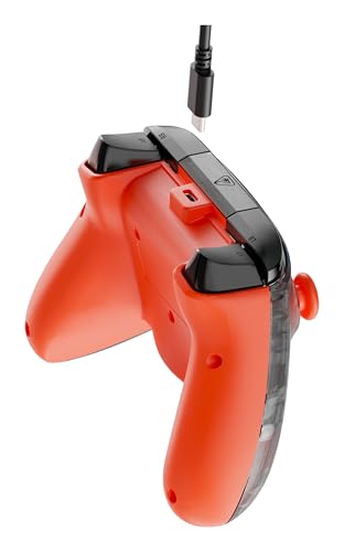 Turtle Beach Rematch Core Ghost Camo noir/orange - Manette de jeu filaire - Licence Xbox Series XS, Xbox One et PC - touches audio, moteurs de vibration et gâchettes d'impulsion, câble de 3 m