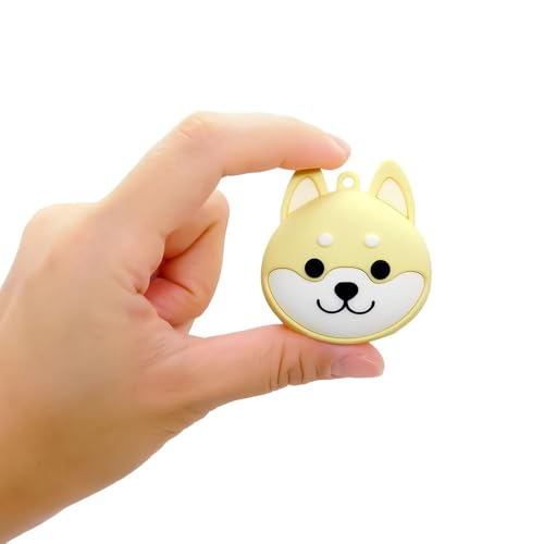 ボイスレコーダー キーホルダー 持ち運び 超小型軽量 防水 子ども 見守り 音声検知 自動録音 サイクル録音 イヤホン付き カバー付き 本体のみで再生 スマホで再生(犬カバー付き/4G)