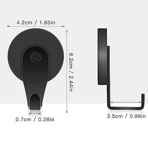 Fyy FYY-US-D-1717-MAGNETIC-HOOKS-2P-BK Magnetic Wreath Hanger, 2 Pack Heavy Duty Magnets With Hook thumb #1
