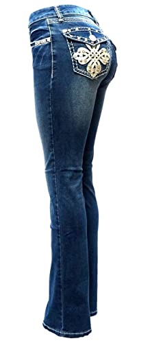 Jack David/LA Idol/Sexy Couture Women's Rhinestone Mid Rise