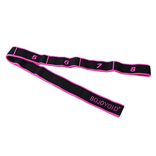 Idiytip Latin Stretch Band Dance Stretching Straps Elastic Band For Gym Yoga Fitness Dancer Gymnastics Exercise,Rose Red #TOP4