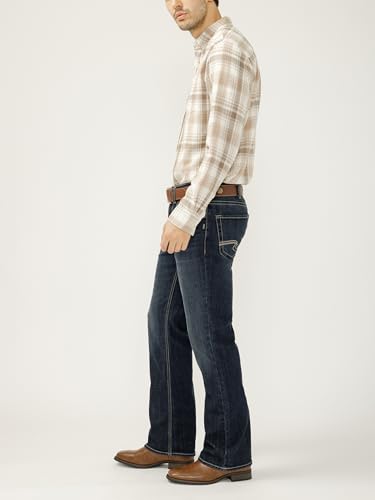 Image of Silver Jeans Co. Men's Zac Relaxed Fit Straight Leg Jean - Legacy