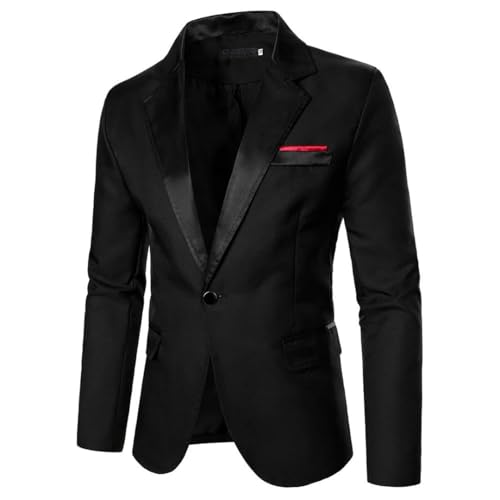 Men's Casual Formal Suit Jacket Daily Business Wedding Long Sleeve Single Button Blazer2