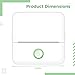 Texvora Pocket Printer, Wireless Thermal Sticker Printer with 4 Rolls Paper, 6 Watercolor Pens, Stickers, Inkless, White, for Students