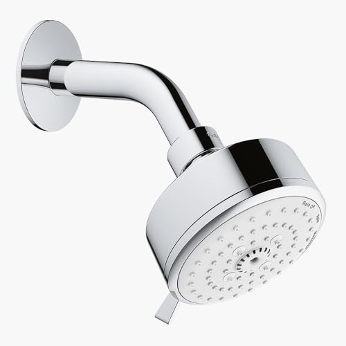 Image of Grohe Tempesta Cosmopolitan 100 III HEAD SHOWER SET For Bathroom| 3 Modes| Wall Mounted | 3.9 Inches Wide Sprayface| Easy To Clean & Perfect Spray Pattern | 10 Years Warranty | Chrome Finish| 26090001