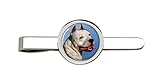 Argent Couleur Giftshop UK Américain Staffordshire Terrier Cravate Pince
