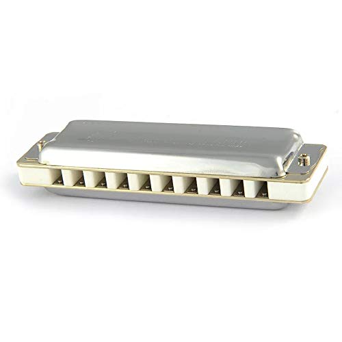 KIRANDIE Argent Harmonica diatonique 10 Trous Blues Harp Key C Couverture en Acier Inoxydable Roseaux ABS Instruments… - Les Beatles, Paul McCartney, John Lennon, RIngo Starr, George Harrison KIRANDIE Argent Harmonica diatonique 10 Trous Blues Harp Key C Couverture en Acier Inoxydable Roseaux ABS Instruments… – Image 4