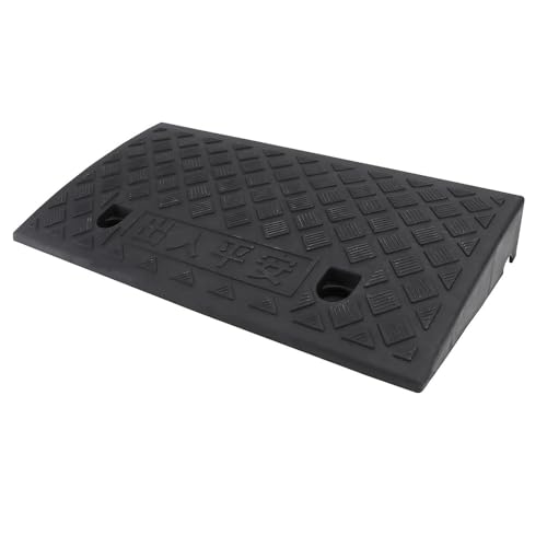 Rampas plásticas portátiles antideslizantes de 49x27x9 cm negras miniatura 5