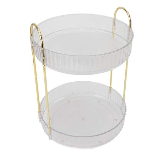 Support de rangement de maquillage transparent pour coiffeuse ordonnée