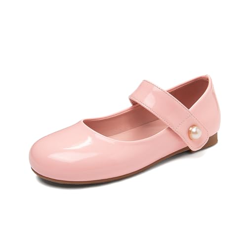 Girl's Retro Penny Pearl Strap Closed Square Toe Low Chunky Heel Snap Comfortable Ballets Work Vintage Office Flats Formal Occasion Concise Dating Business Casual Daily Wear Shoes