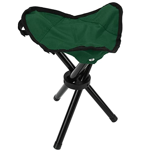 Folding Camping Stools Camping Stool Camping Tripod Stool Portable Foldable Lightweight Camping Tripod Seat For Hiking Walking Fishing Travel (Green)