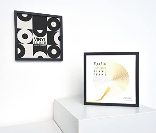 Nielsen Vinyl Record Album LP Cover Wood Frame 12" x 12" (31.4 x 31.6 cm) black