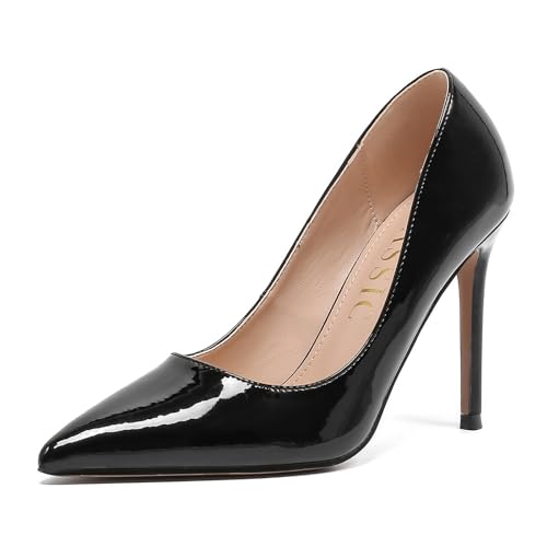 Women's Closed Heels Pointed Toe Pumps High Heels Silver Party Wedding Dress Shoes 4 Inch Slip on Heeled Sandals Platform Crystal Rhinestone Comfort Sexy Lowpointed