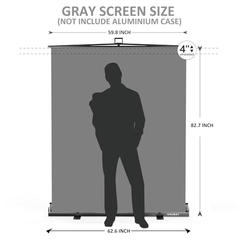 Pantalla Plegable Gris RAUBAY 59.8 x 82.7 in para Fotografía miniatura 2