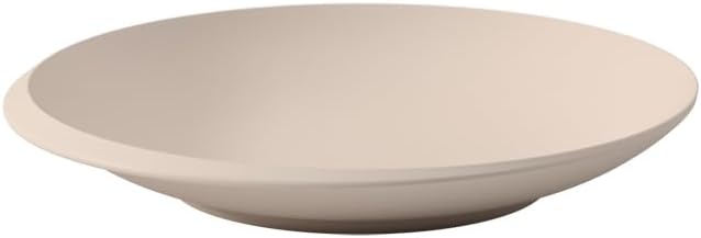 Villeroy & Boch - NewMoon Beige Shallow Bowl, Beige Premium Porcelain Bowl