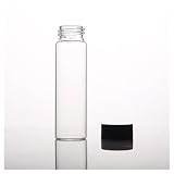 8 ml Glasprobenflasche, transparente Schraube mit Kunststoffkappe und PE-Pad, Laborgeräte