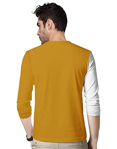 Image of EYEBOGLER Mens Regular Fit Round Neck Full Sleeve Printed Tshirt