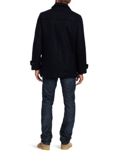 Image of Nautica Men's Wool Blend Peacoat - Double-Breasted Winter Coat, Regular, Big & Tall Sizes