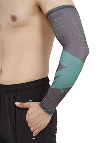 TRAIN HARD Arm Sleeves UV Protection Compression Sun Sleeves for Men Women Youth