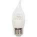 Westinghouse Lighting 3317100 40-Watt Equivalent CA10 Dimmable Clear Filament LED Light Bulb with Medium Base
